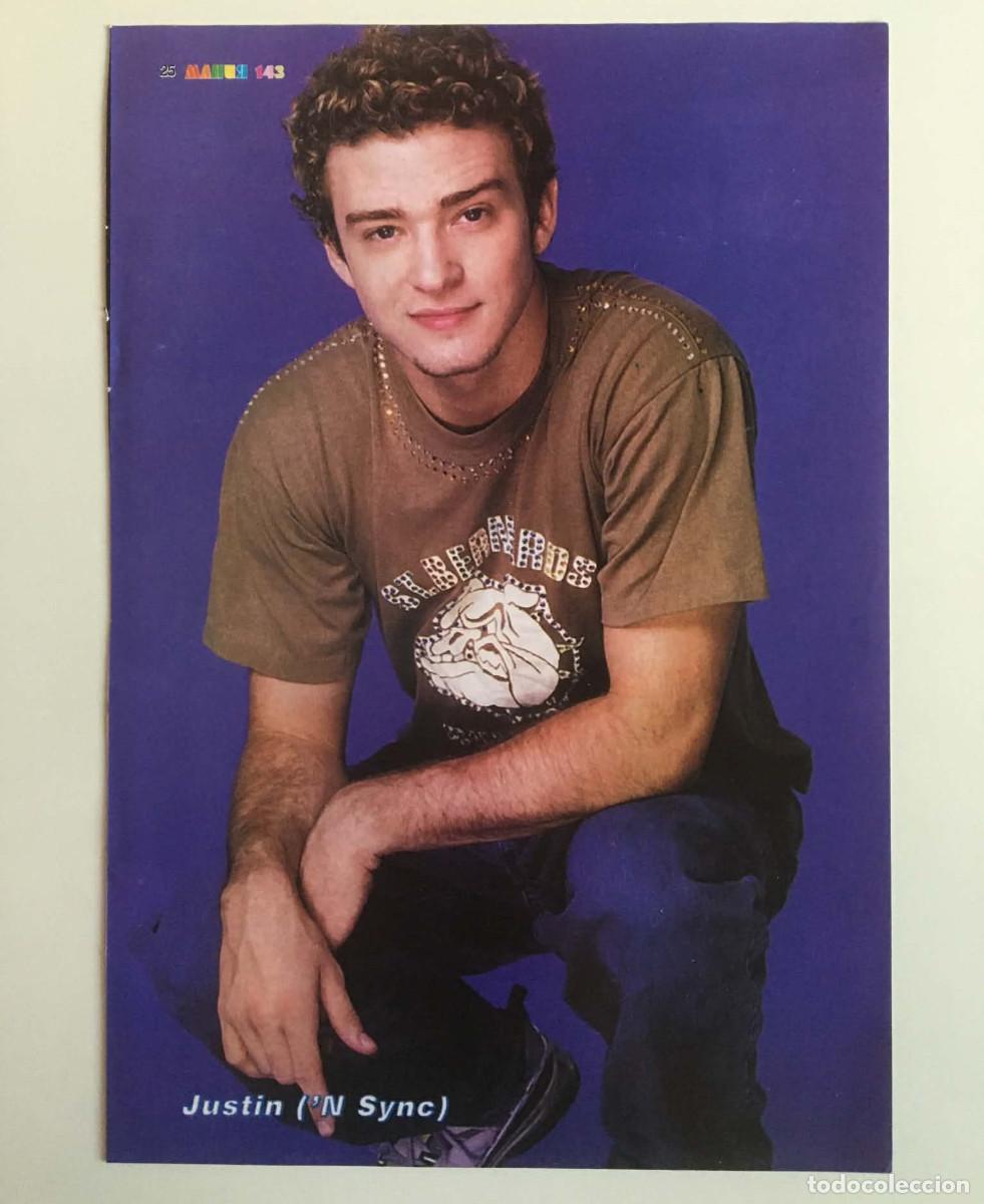 Coleccionismo de carteles: Justin Timberlake 'N Sync / Westlife Double-Sided Mini Poster A5 - Mania Magazine Bulgaria Music