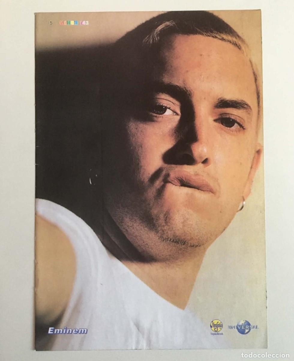 Coleccionismo de carteles: Eminem / Justin Timberlake 'N Sync Double-Sided Mini Poster A5 - Mania Magazine Bulgaria Music