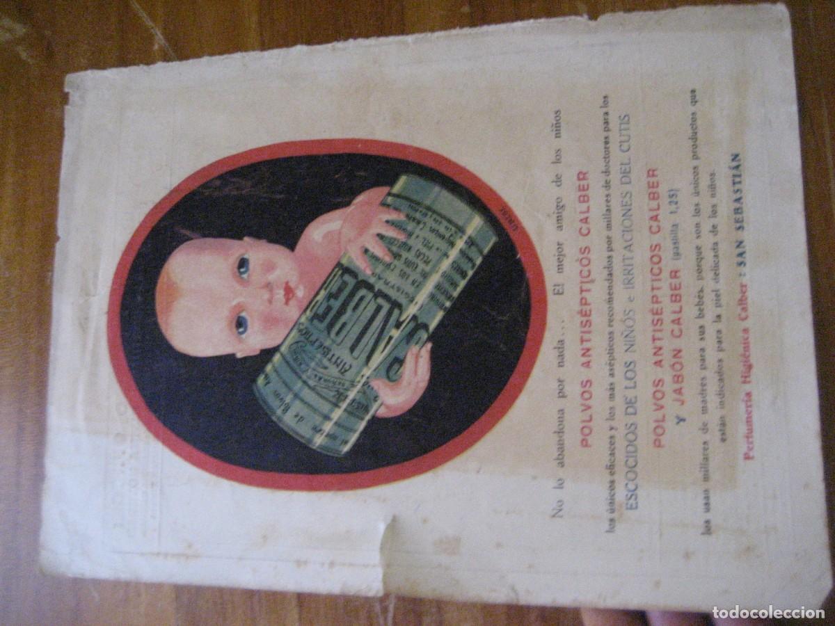 Coleccionismo de carteles: publicidad Calber polvos antisepticos y jab&oacute;n . San sebastian Hoja revista . a&ntilde;os 20