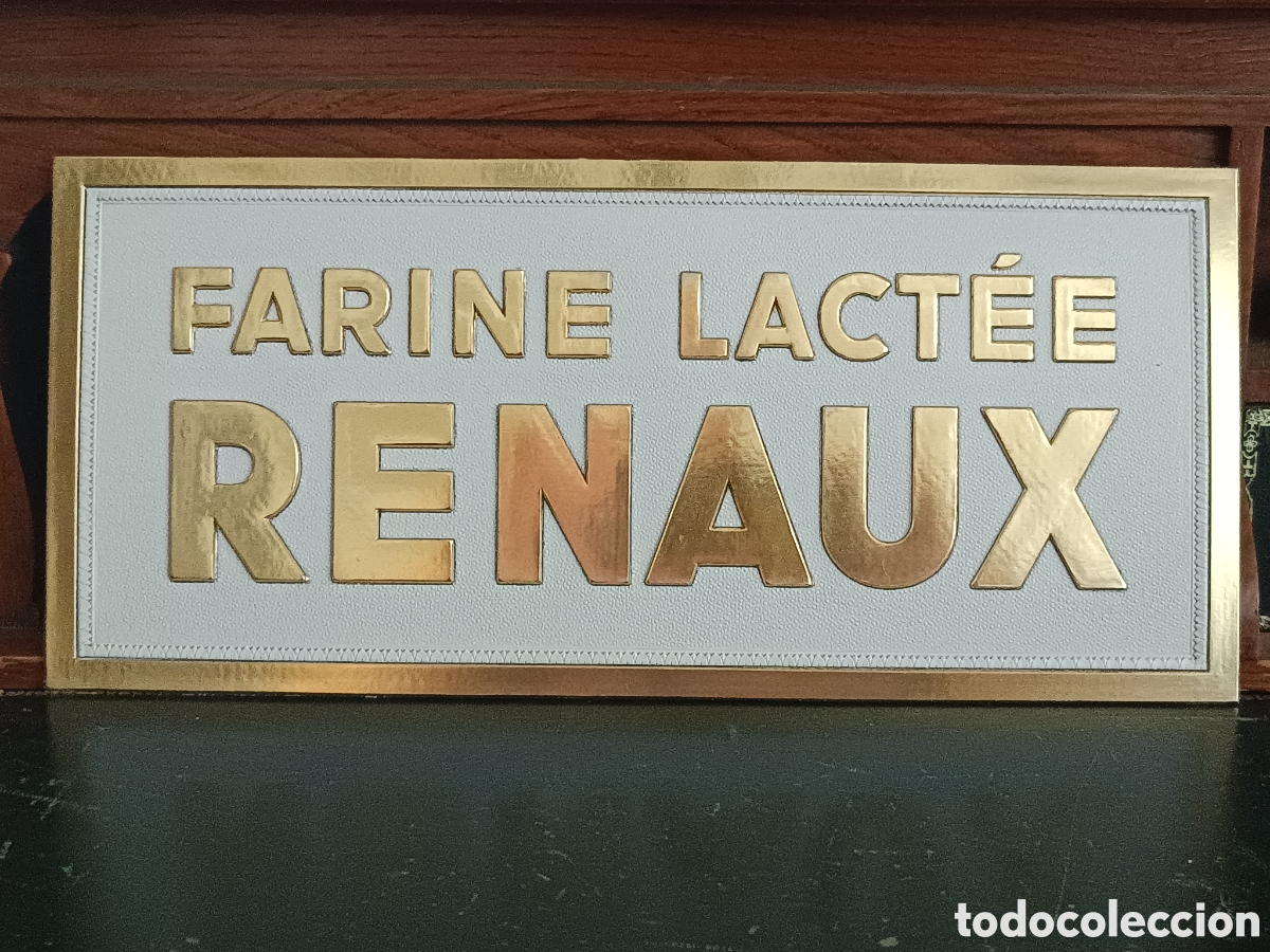 Coleccionismo de carteles: ANTIGUO CARTEL PUBLICITARIO FRANC&Eacute;S FARINE LACT&Eacute;E RENAUX ALIMENTO INFANTIL PLAQUE AFFICHE