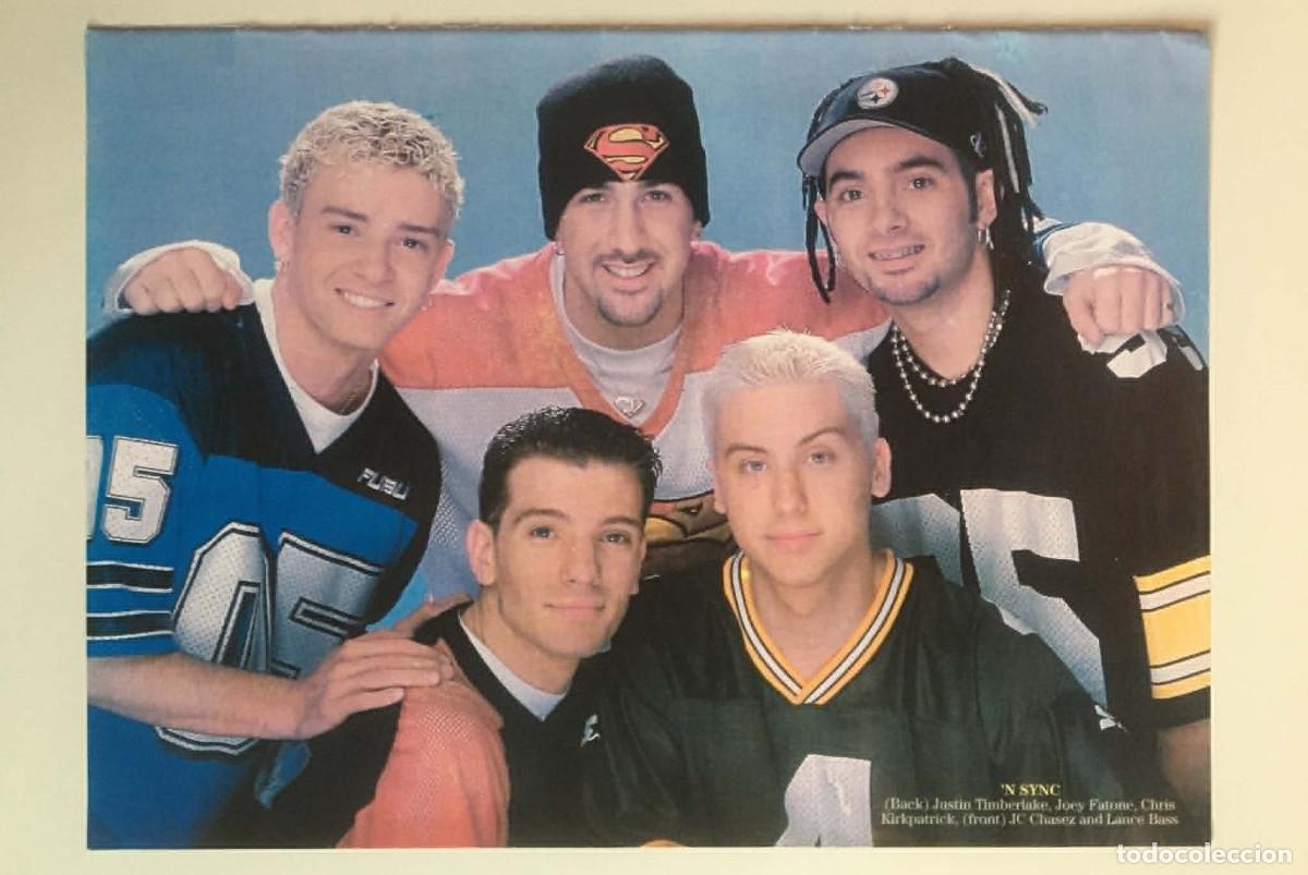 Coleccionismo de carteles: 'NSYNC / Janet Jackson Double-Sided Vintage Poster A4 - Mix Magazine Bulgaria Music Pop R&B
