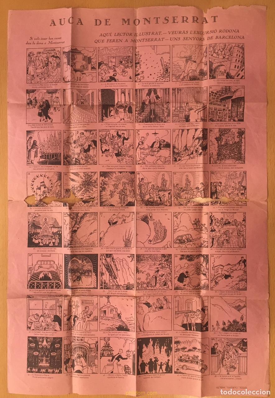 Coleccionismo de carteles: AUCA ANTIGUA DE MONTSERRAT - Foto 2