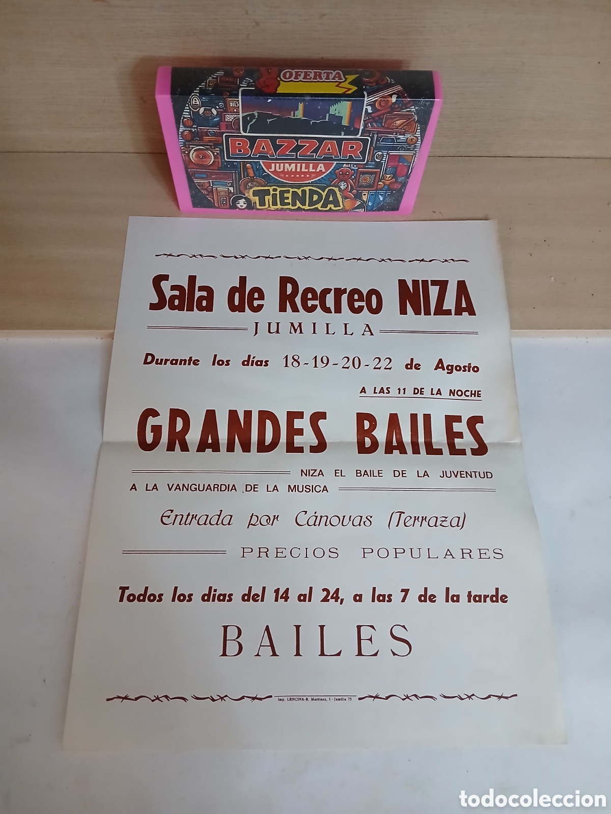 Coleccionismo de carteles: Antiguo cartel dala recreo niza
