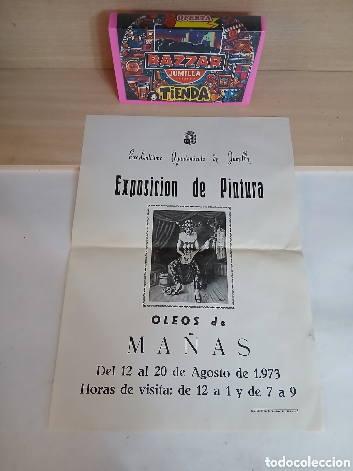 Sammeln von Plakaten: Cartel antiguo papel exposicion de pinturas
