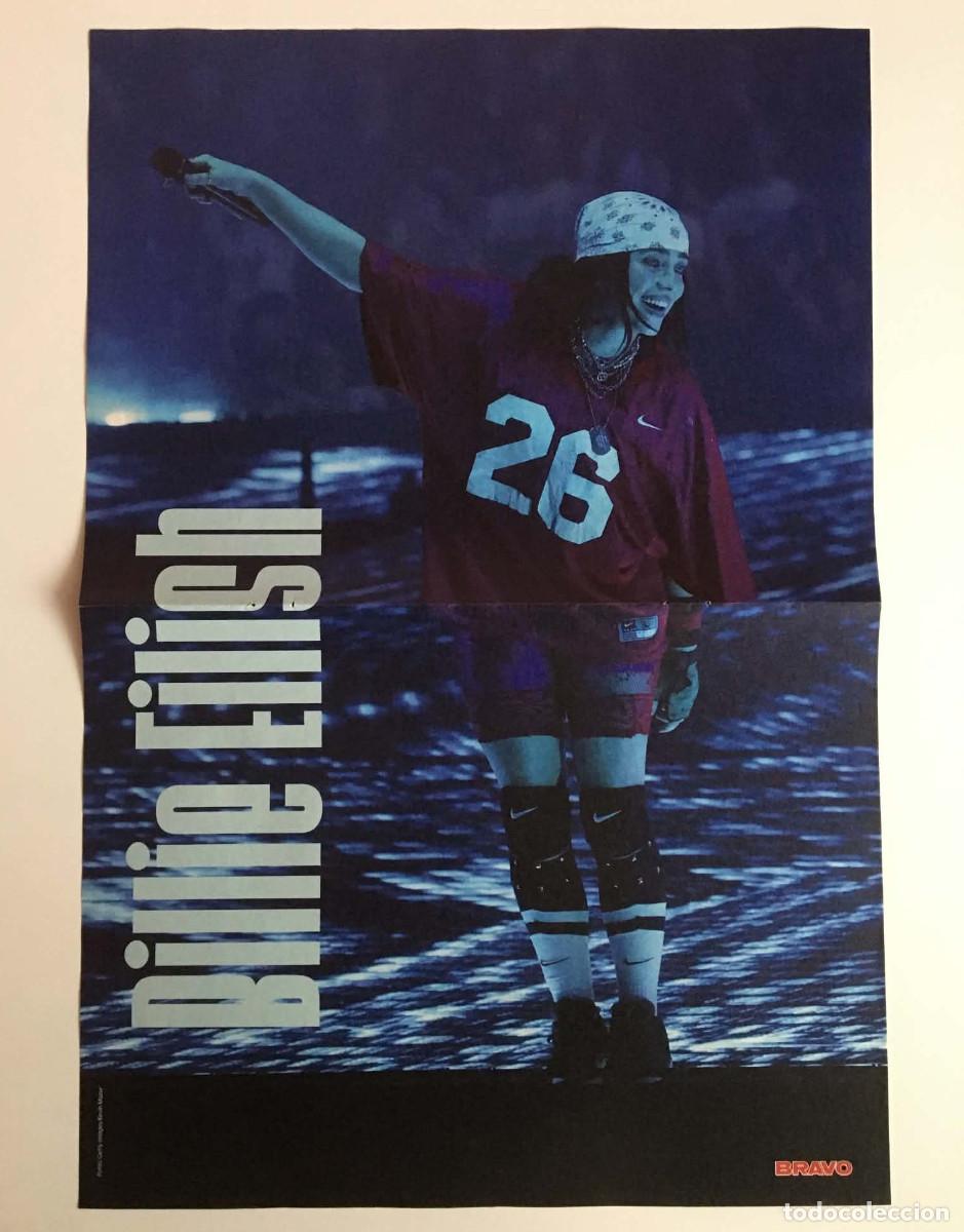 Coleccionismo de carteles: Billie Eilish / Jennie Blackpink Official Double-Sided Bravo Magazine Poster Music K-Pop Pin-up