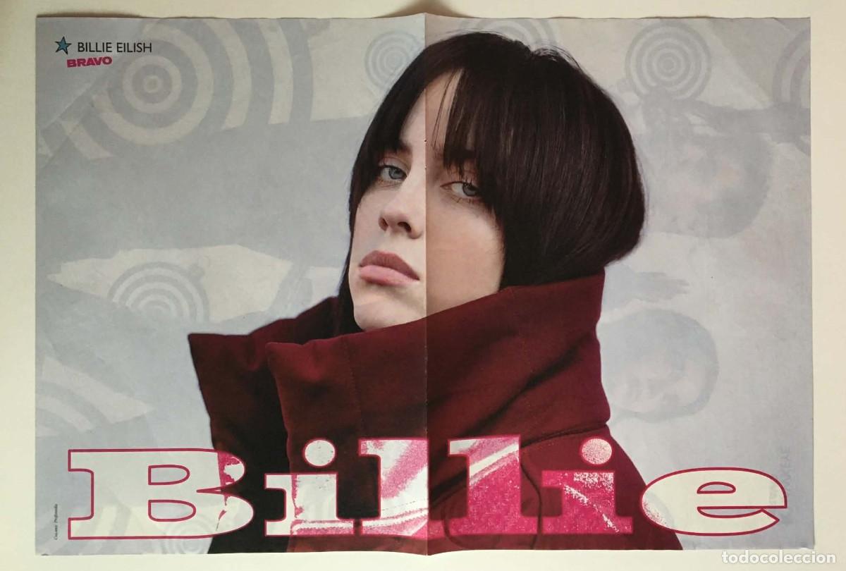 Coleccionismo de carteles: Billie Eilish / Hawkeye Marvel Double-Sided Poster A3 - Bravo Magazine Bulgaria Music Movie Pin-up