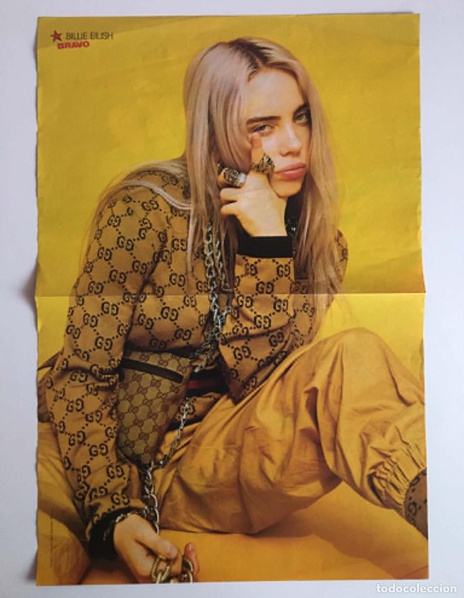 Coleccionismo de carteles: Billie Eilish / Imagine Dragons Double-Sided Poster A3 - Bravo Magazine Bulgaria Music Pin-up