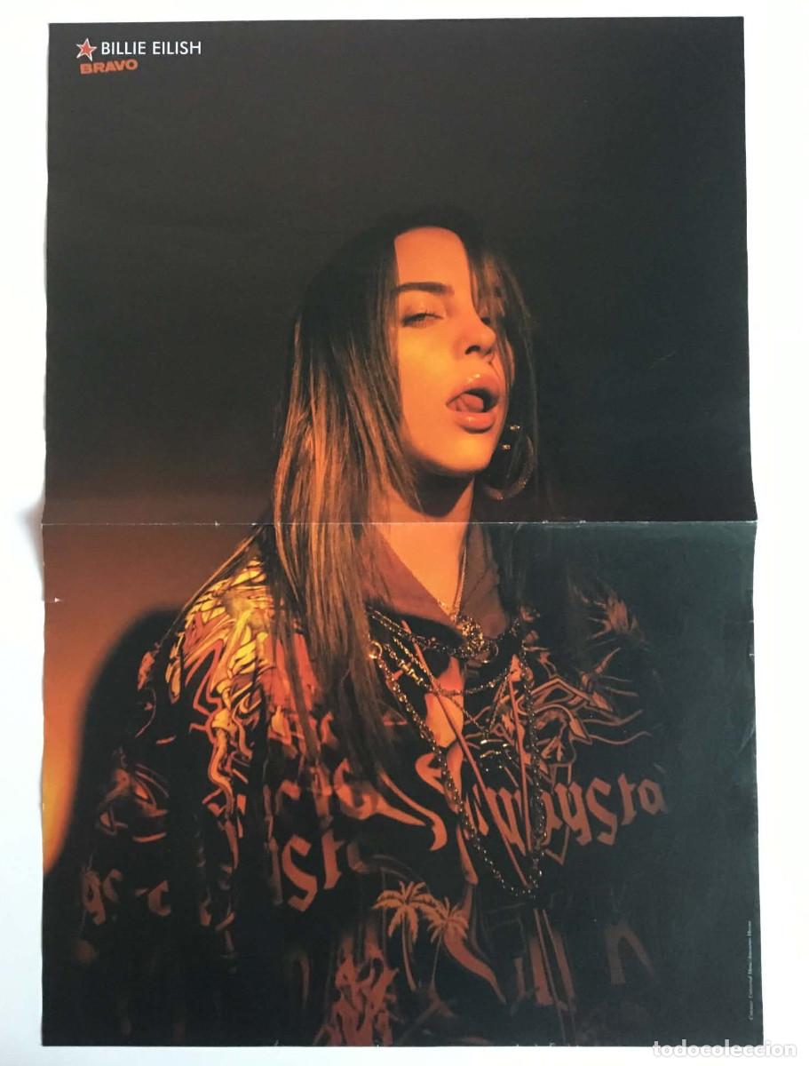 Coleccionismo de carteles: Billie Eilish / 13 Reasons Why Double-Sided Poster A3 - Bravo Magazine Bulgaria Music TV Pin-up