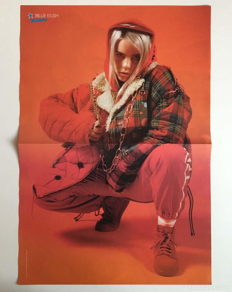 Coleccionismo de carteles: Billie Eilish / Ally Brooke & Tyga Double-Sided Poster A3 - Bravo Magazine Bulgaria Music Pin-up