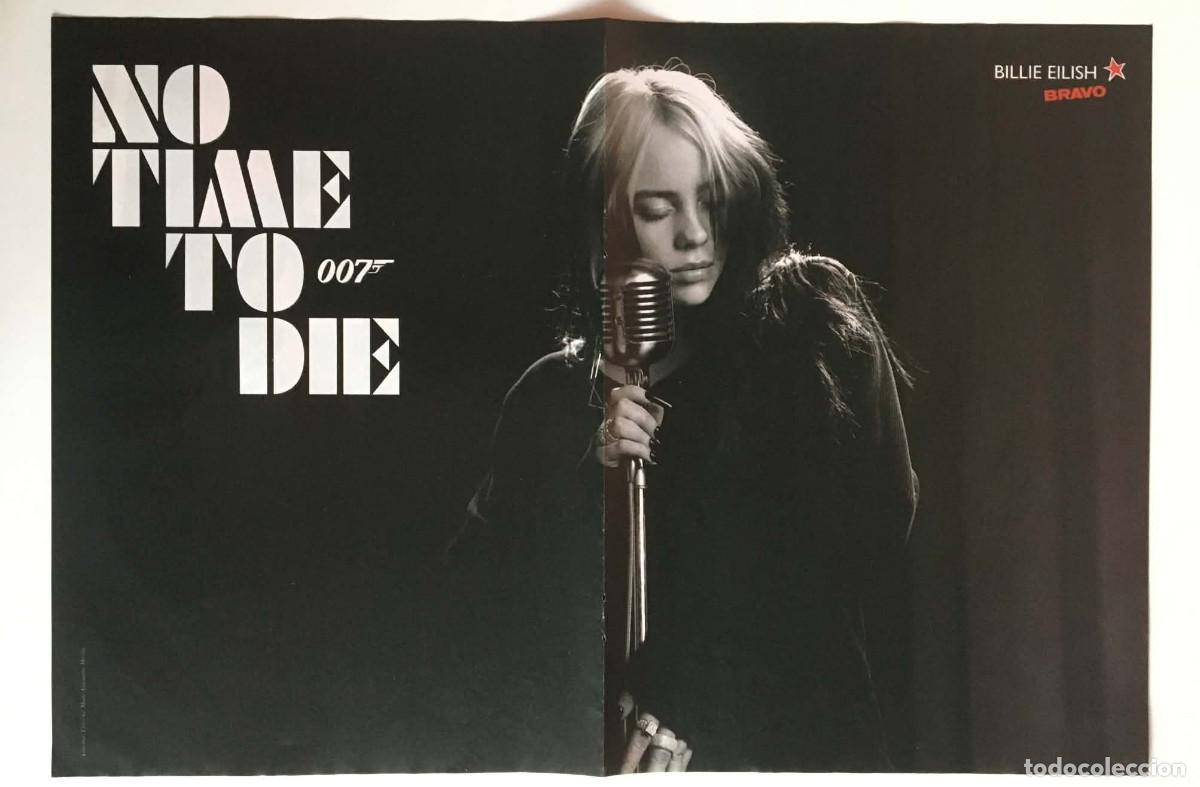 Coleccionismo de carteles: Billie Eilish / Bebe Rexha & Doja Cat Double-Sided Poster A3 - Bravo Magazine Bulgaria Music Pin-up