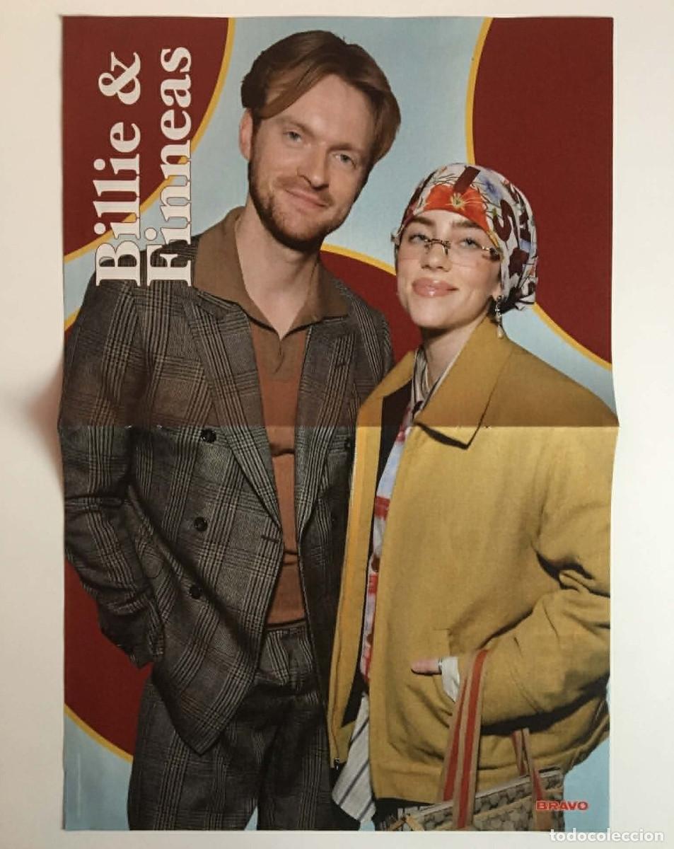 Coleccionismo de carteles: Billie & Finneas / Jenna Ortega Wednesday Double-Sided Poster A3 - Bravo Magazine Germany Music TV