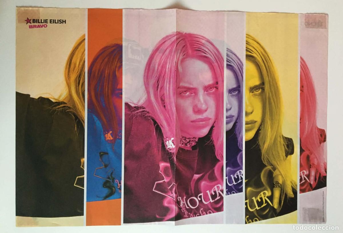 Coleccionismo de carteles: Billie Eilish / CNCO Double-Sided Poster A3 - Bravo Magazine Bulgaria Music