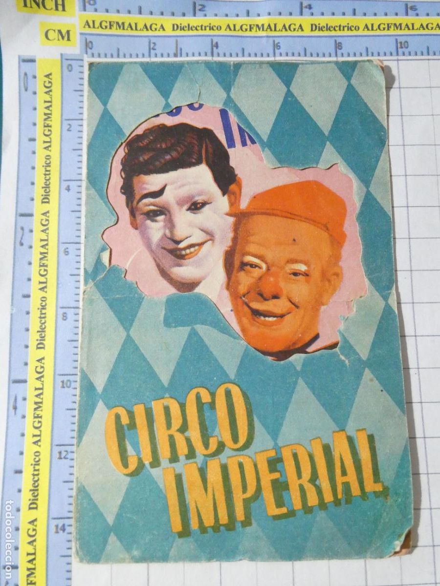 Coleccionismo de carteles: PROGRAMA PUBLICIDAD CIRCO IMPERIAL HERMANOS DIAZ EN EL GRAN OLIMPIA M&Aacute;LAGA. 392