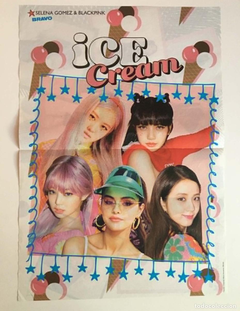 Coleccionismo de carteles: Blackpink & Selena Gomez / Ariana Grande Double-Sided Poster A3 - Bravo Magazine Bulgaria Music