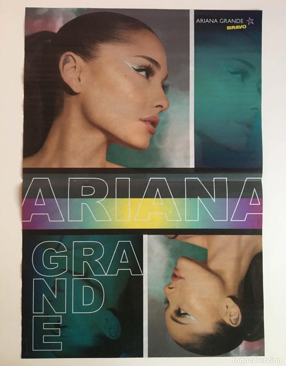 Coleccionismo de carteles: Ariana Grande / Billie Eilish Double-Sided Poster A3 - Bravo Magazine Bulgaria Music Pin-up