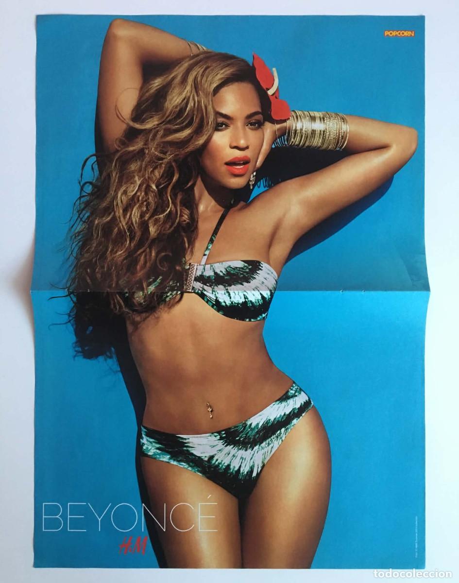 Coleccionismo de carteles: Beyonc&eacute; H&M / Union J Double-Sided Poster A3 &ndash; Popcorn Magazine Germany Music Pop R&B Pin-up