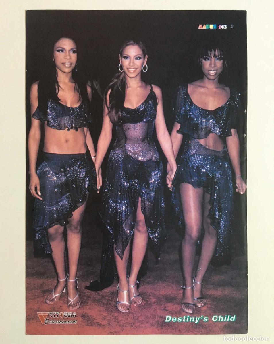 Coleccionismo de carteles: Destiny's Child Beyonce Vintage Mini Poster A5 - Mania Magazine Bulgaria Music
