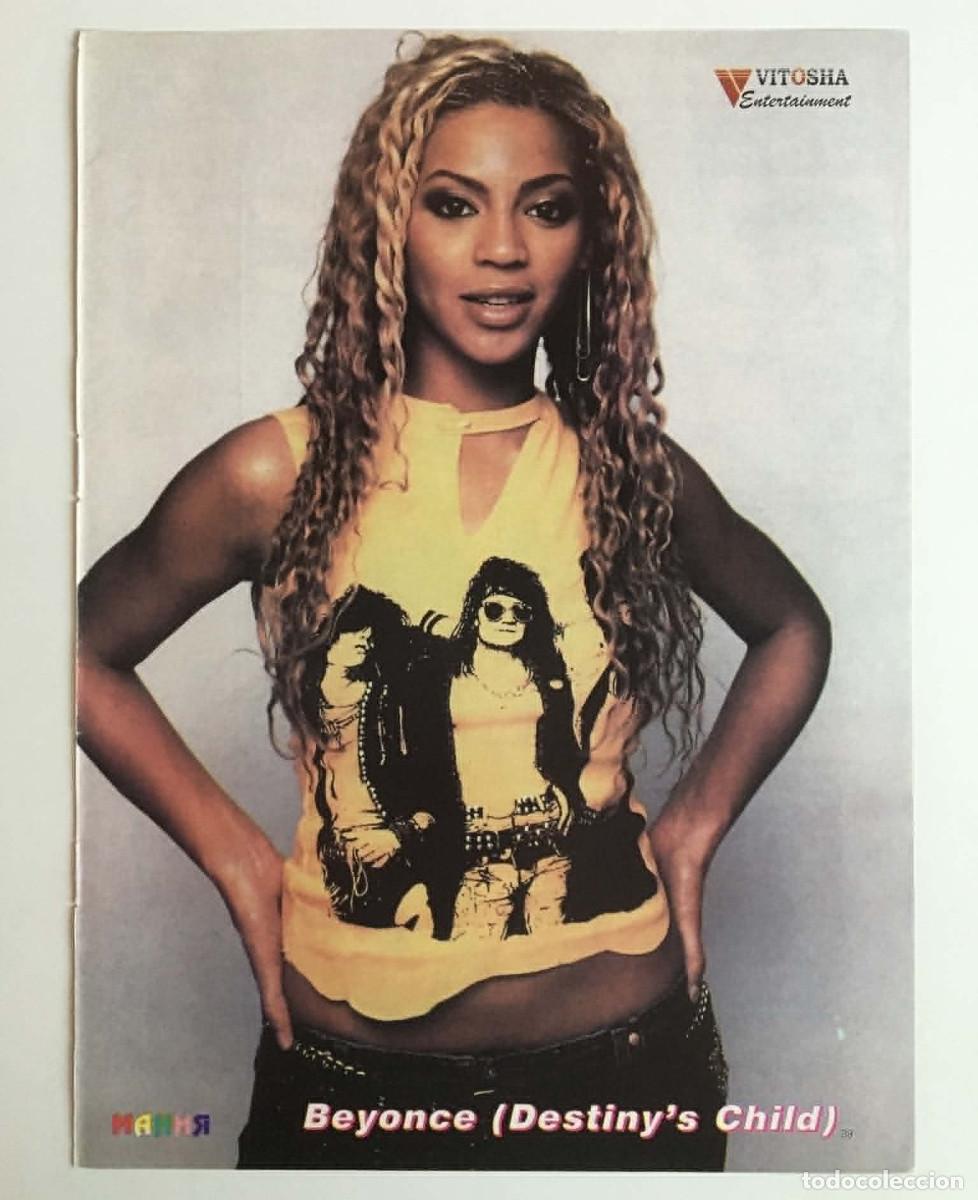 Coleccionismo de carteles: Beyonce Destiny's Child Vintage Poster A4 - Mania Magazine Bulgaria Music R&B