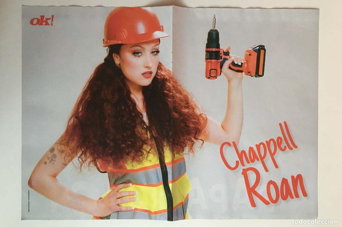 Coleccionismo de carteles: Chappell Roan / Papa Roach Original Double-Sided A3 Poster - OK! Magazine Serbia Music Pin-up