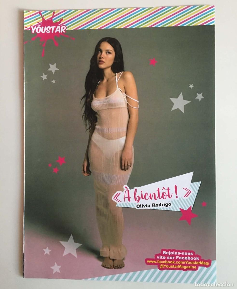 Coleccionismo de carteles: Olivia Rodrigo Original A4 Back Cover Cardboard Poster - YouStar Magazine France Music