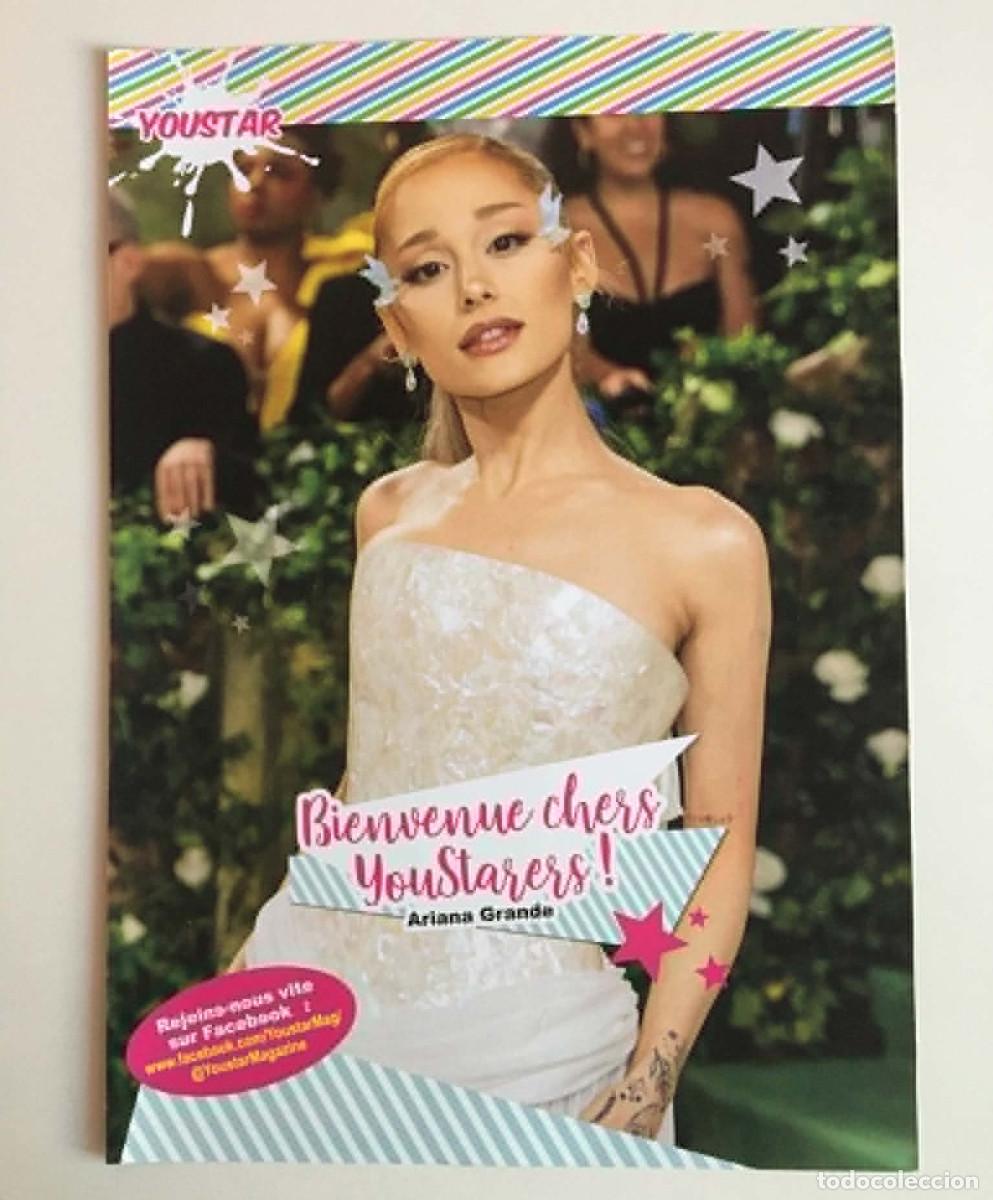 Coleccionismo de carteles: Ariana Grande Original Inside Cover A4 Poster &ndash; YouStar Magazine France 2024 Music