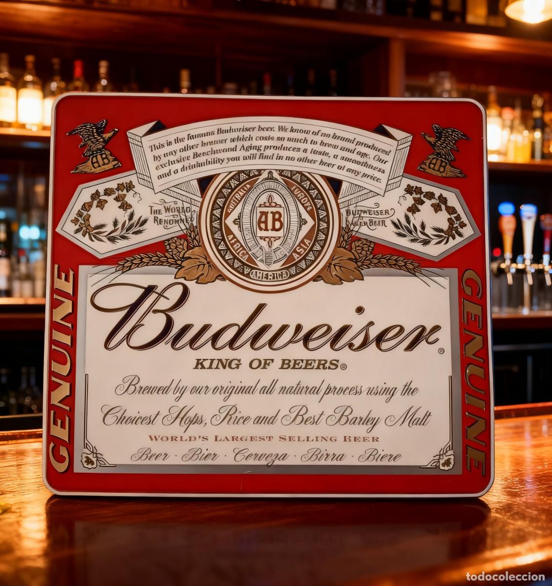 Poster collecting: CARTEL CHAPA LETRERO BUDWEISER