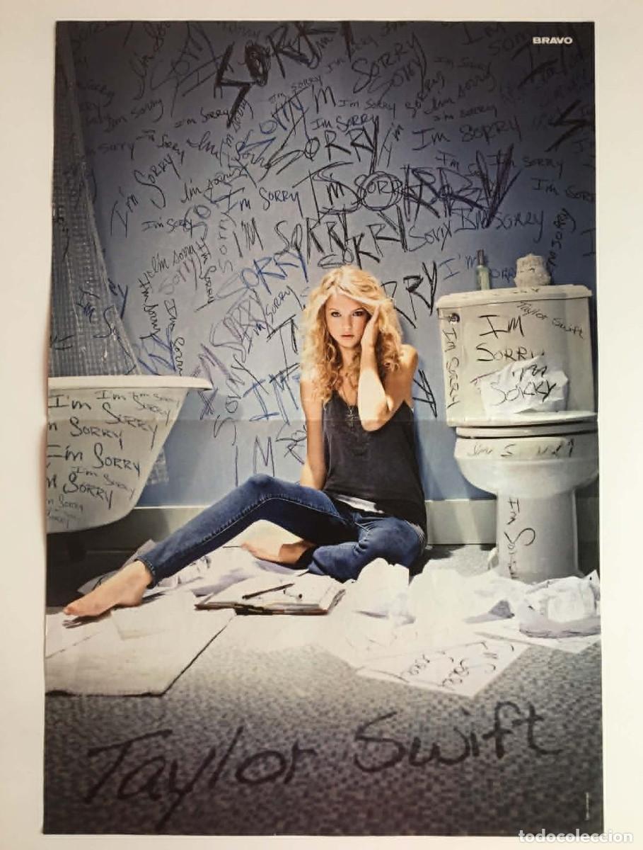 Coleccionismo de carteles: Taylor Swift White Horse / Eminem Pill Mosaic Double-Sided Poster A3 - Bravo Magazine Germany Music