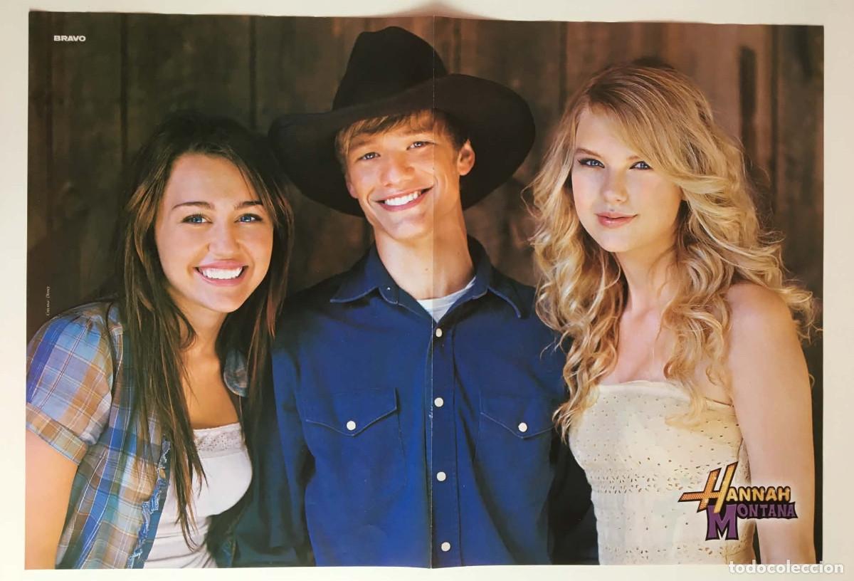 Coleccionismo de carteles: Taylor Swift Hannah Montana Movie / Michael Jackson Tribute Double-Sided Poster A3 - Bravo Bulgaria