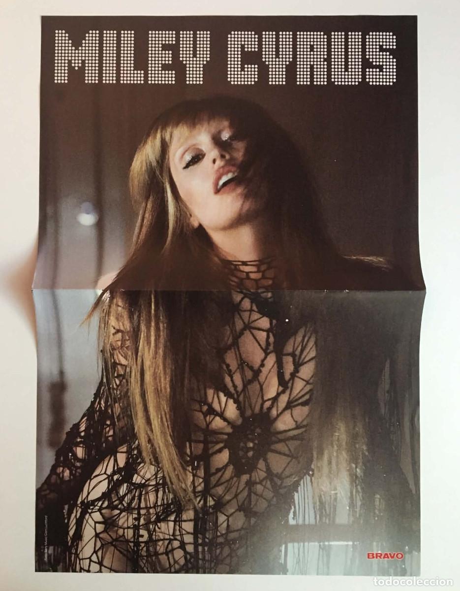 Coleccionismo de carteles: Miley Cyrus / Ikke H&uuml;ftgold Ikki Mel Original Double-Sided Poster A3 - Bravo Magazine Germany Music