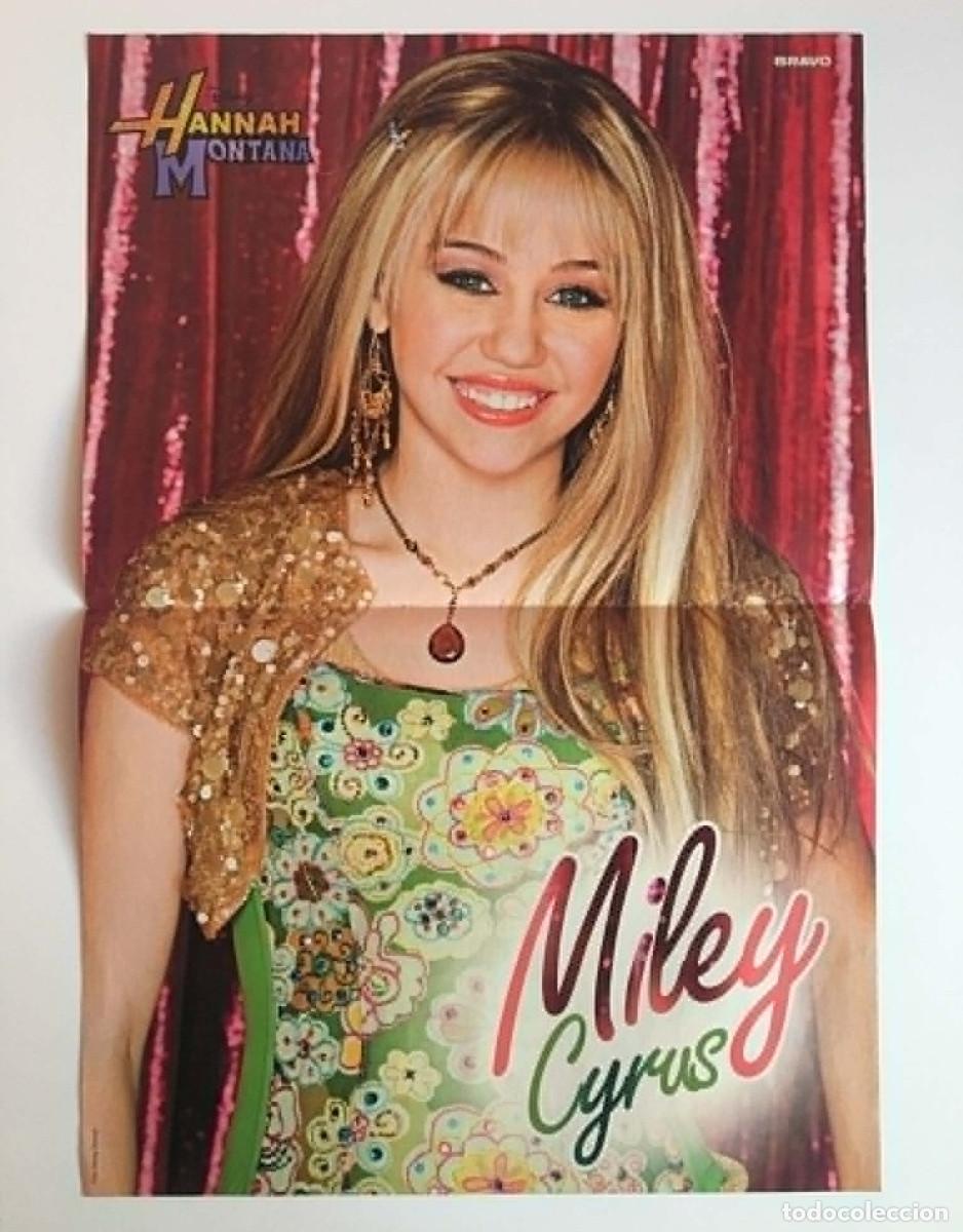 Coleccionismo de carteles: Hannah Montana Miley Cyrus / Room 2012 Double-Sided A3 Poster / Bravo Magazine Germany Music Rare