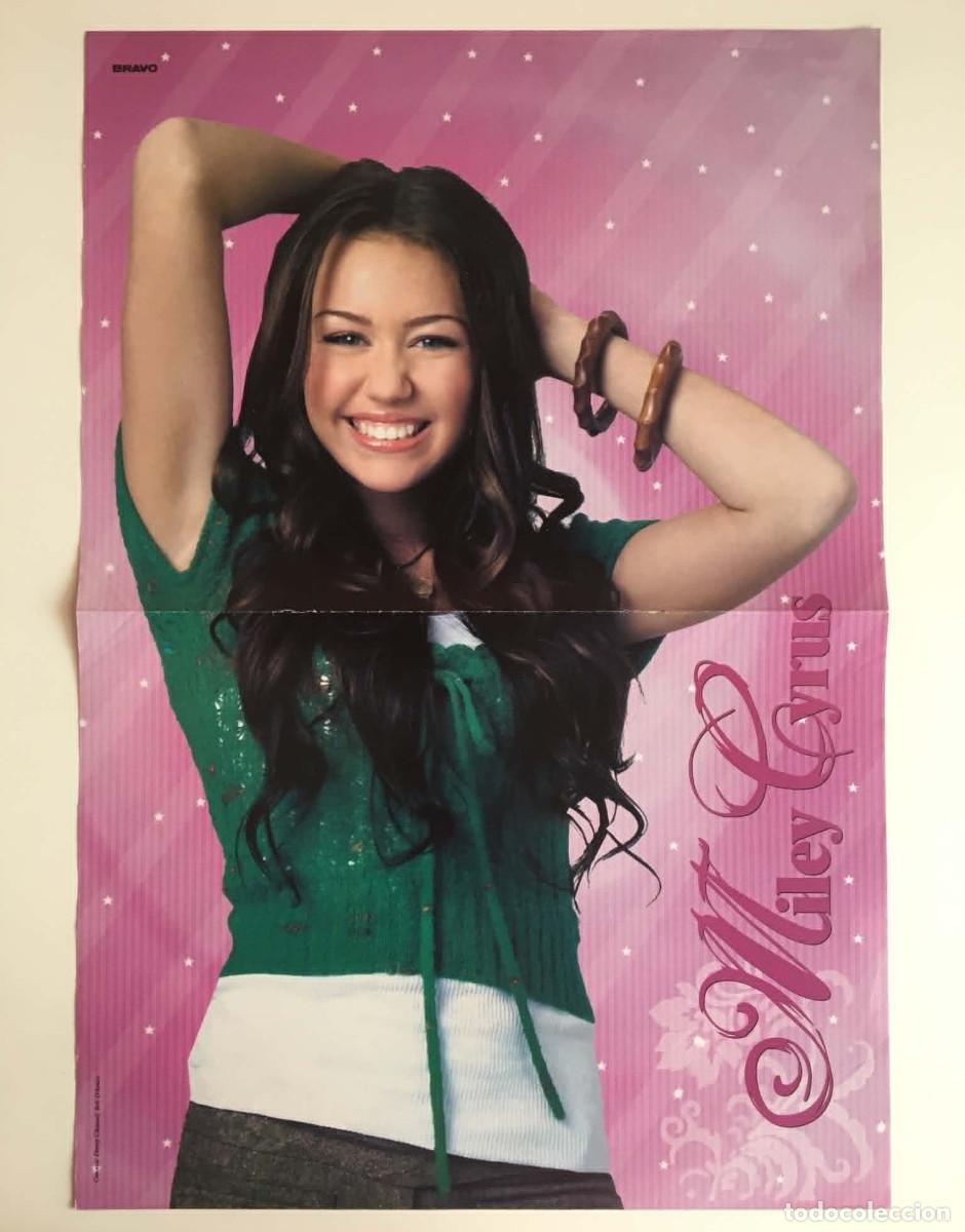 Coleccionismo de carteles: Miley Cyrus / Dr. House Hugh Laurie Double-Sided A3 Poster - Bravo Magazine Bulgaria Music TV Series