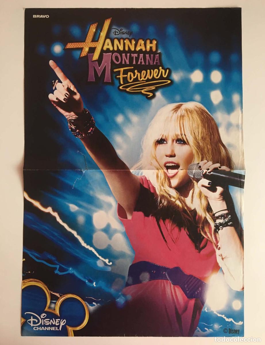 Coleccionismo de carteles: Miley Cyrus Hannah Montana / Supernatural Original Double-Sided A3 Poster - Bravo Magazine Germany
