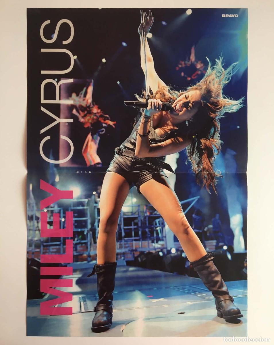 Coleccionismo de carteles: Miley Cyrus / Gossip Girl Original Double-Sided A3 Poster - Bravo Magazine Germany Music TV Series