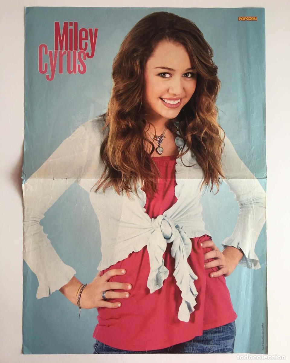 Coleccionismo de carteles: Miley Cyrus / Sido Original Double-Sided A3 Poster - Popcorn Magazine Germany Music Pop