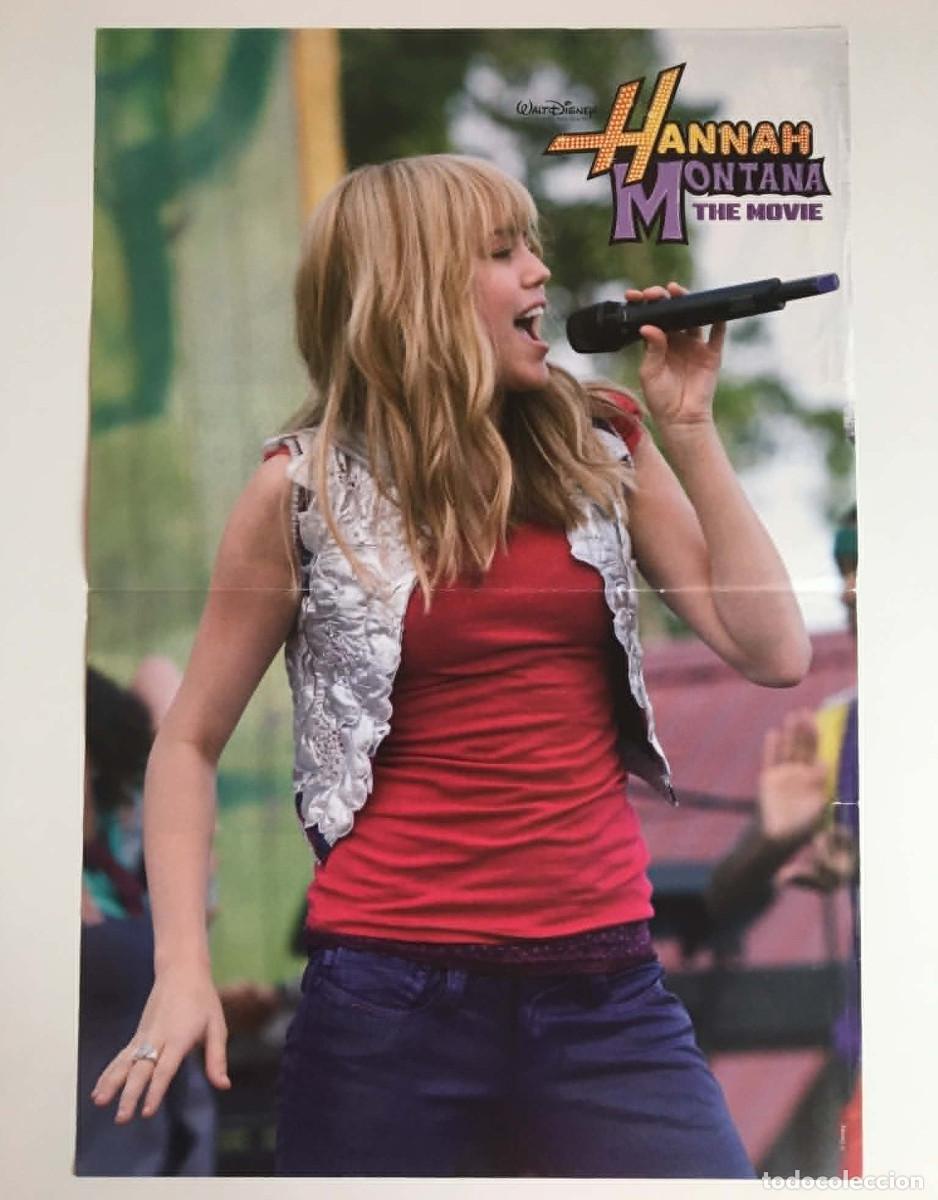 Coleccionismo de carteles: Miley Cyrus Original Double-Sided A3 Poster - Hannah Montana Magazine Bulgaria The Movie Music
