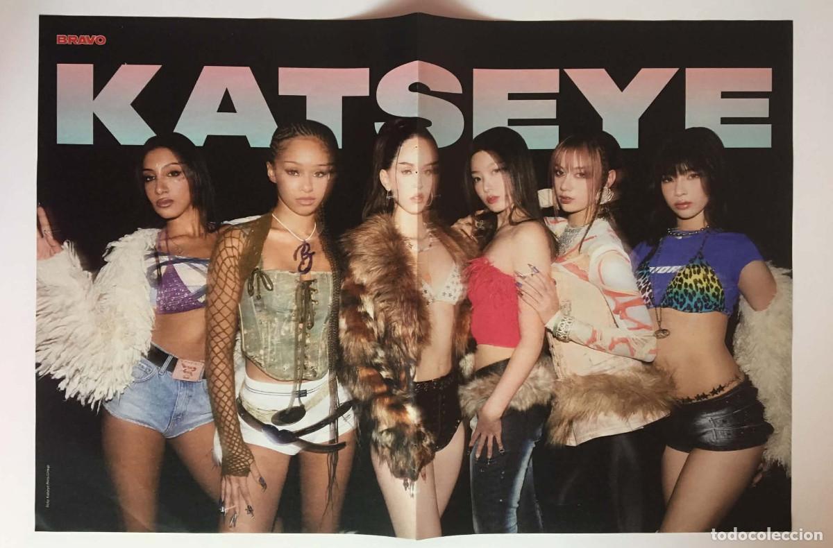 Coleccionismo de carteles: KATSEYE / Nessa Barrett Double-Sided Poster A3 - Bravo Magazine Germany Music K-Pop