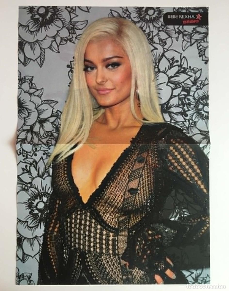 Coleccionismo de carteles: Bebe Rexha / Shawn Mendes Double-Sided Vintage Poster A3 - Bravo Magazine Bulgaria Music Pop