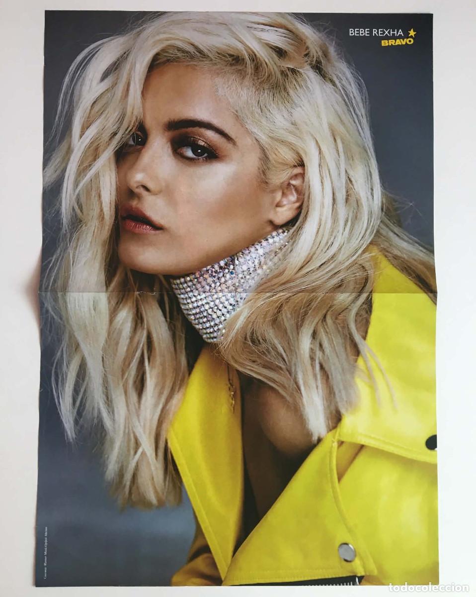 Coleccionismo de carteles: Bebe Rexha / Charlie Puth Double-Sided Vintage Poster A3 - Bravo Magazine Bulgaria Music Pop