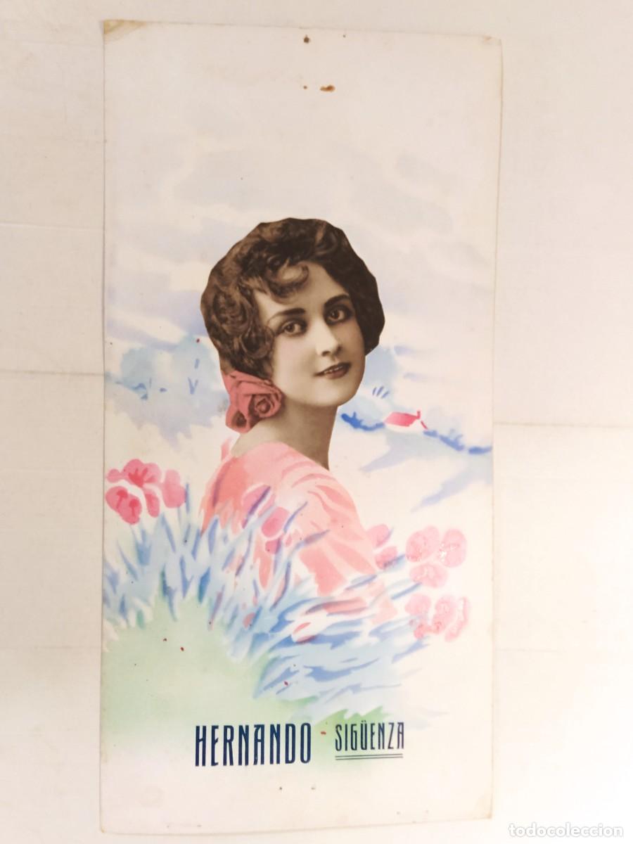 Colecionismo de cartazes: HERNANDO - SIG&Uuml;ENZA - CONFITERIA - LA MUJER DE LAS FLORES - CARTEL ANTIGUO - PUBLICIDAD -VER FOTOS