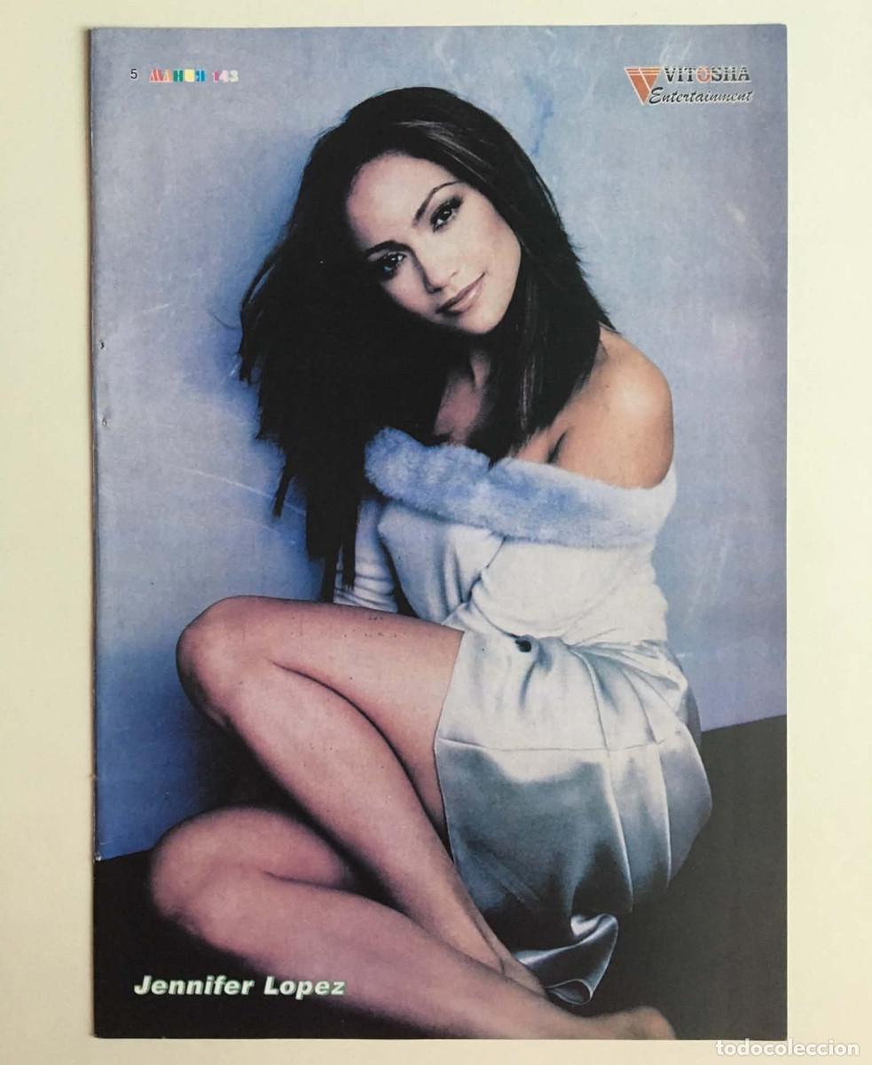 Coleccionismo de carteles: Jennifer Lopez / Eminem Original Double-Sided Mini Poster A5 - Mania Magazine Bulgaria Music