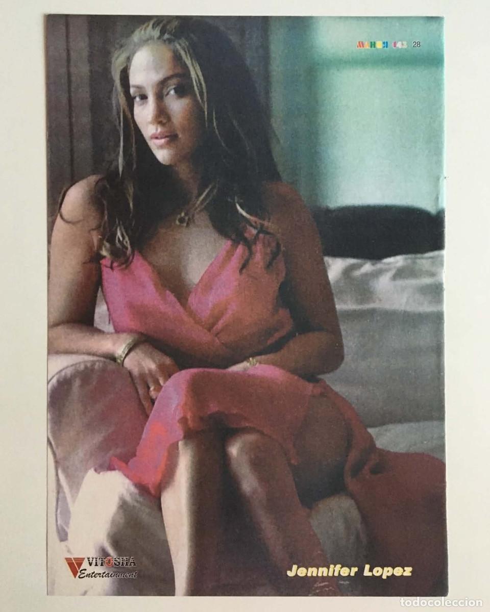 Coleccionismo de carteles: Jennifer Lopez / Atomic Kitten Original Double-Sided Mini Poster A5 - Mania Magazine Bulgaria Music