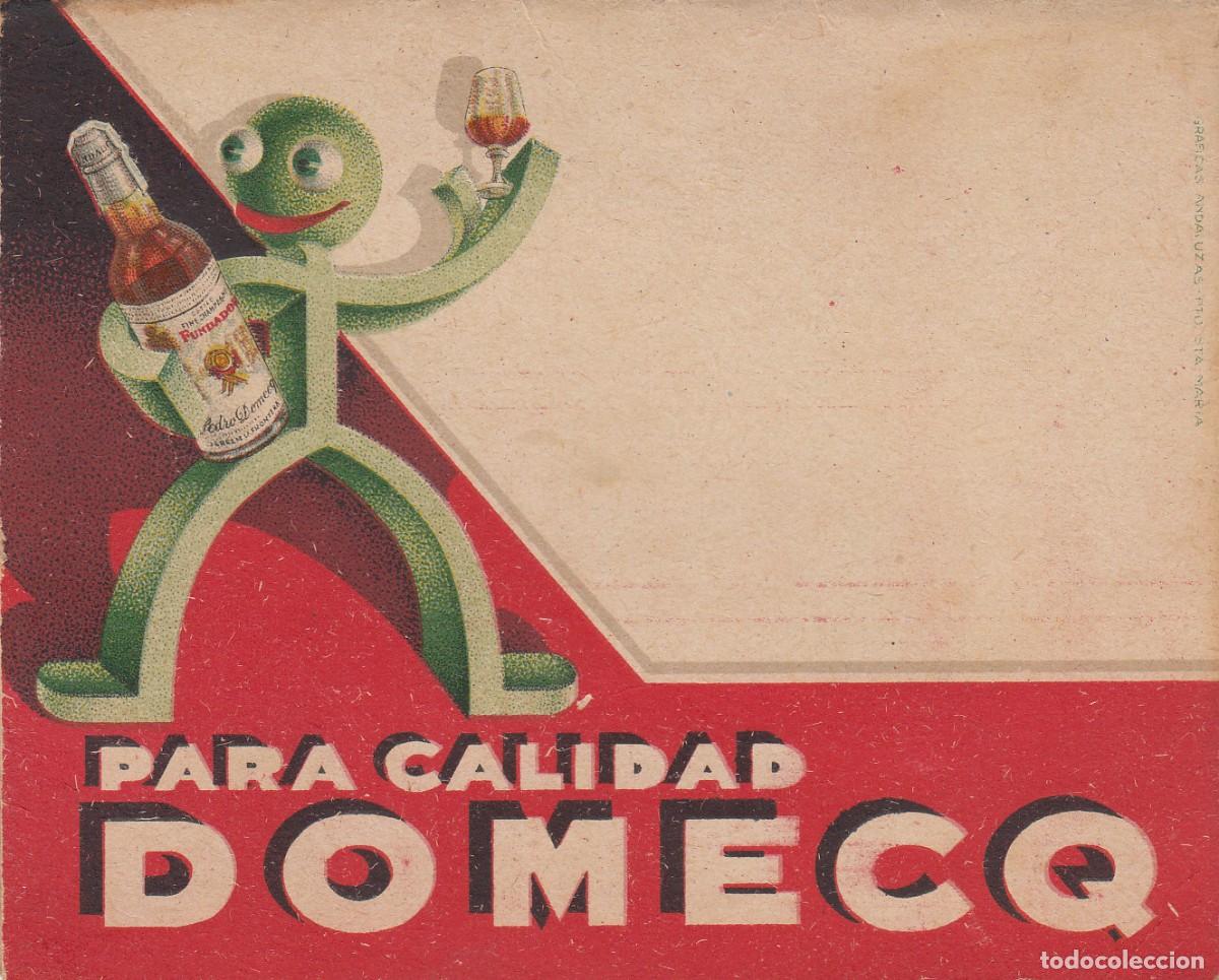 Coleccionismo de carteles: MINUTA - MEN&Uacute; - DE DOMECQ - PARA CALIDAD DOMECQ -