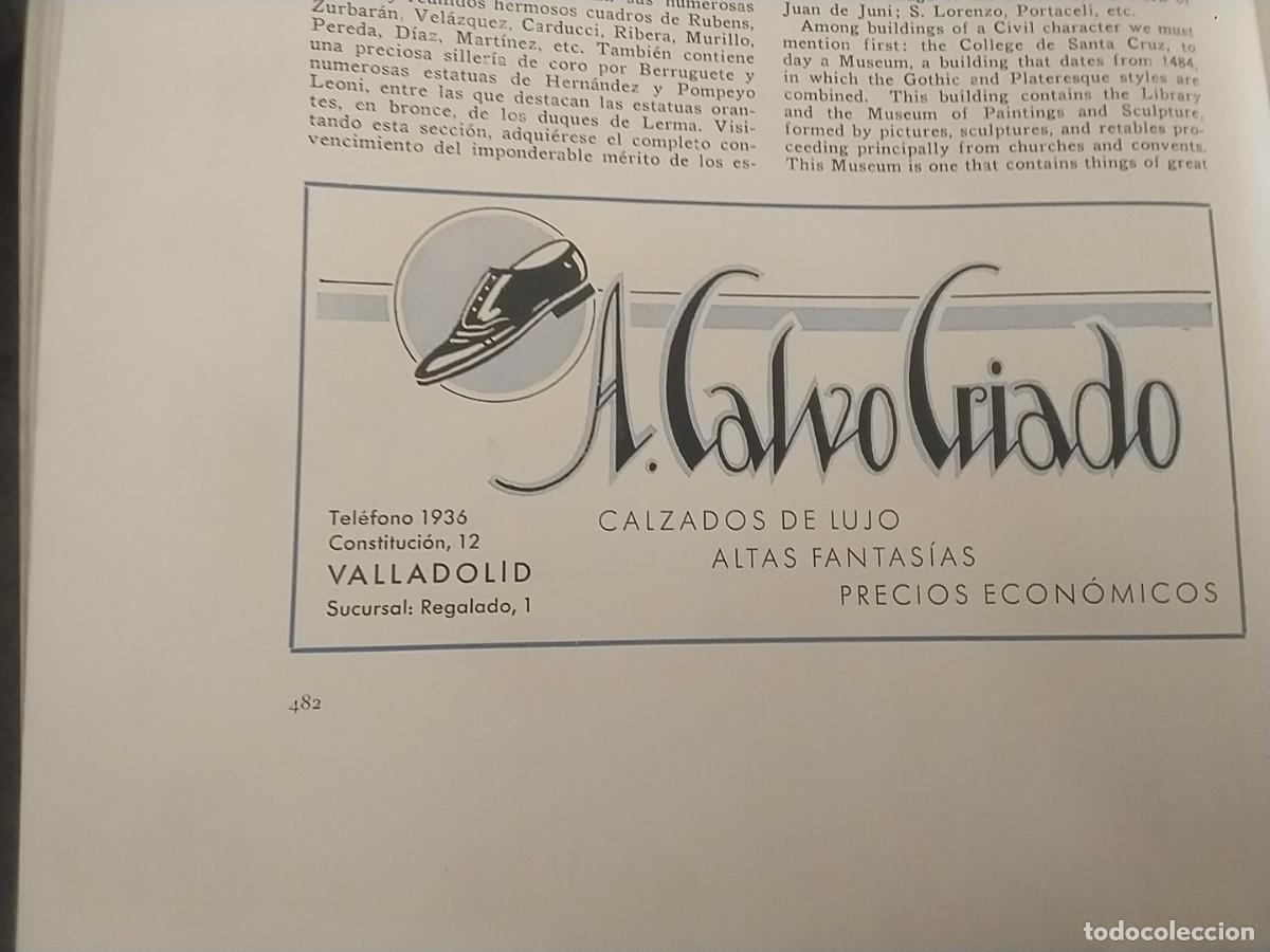 Coleccionismo de carteles: CALZADOS DE LUJO A. CALVO CRIADO VALLADOLID HOJA A&Ntilde;O 1931-1932
