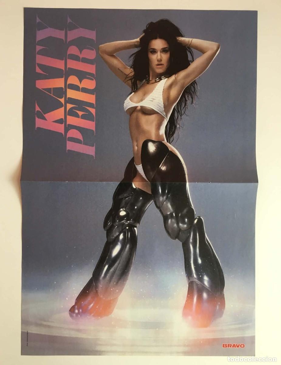 Coleccionismo de carteles: Katy Perry Futuristic Bionic Look / Kati K Double-Sided Poster A3 - Bravo Magazine Germany Music