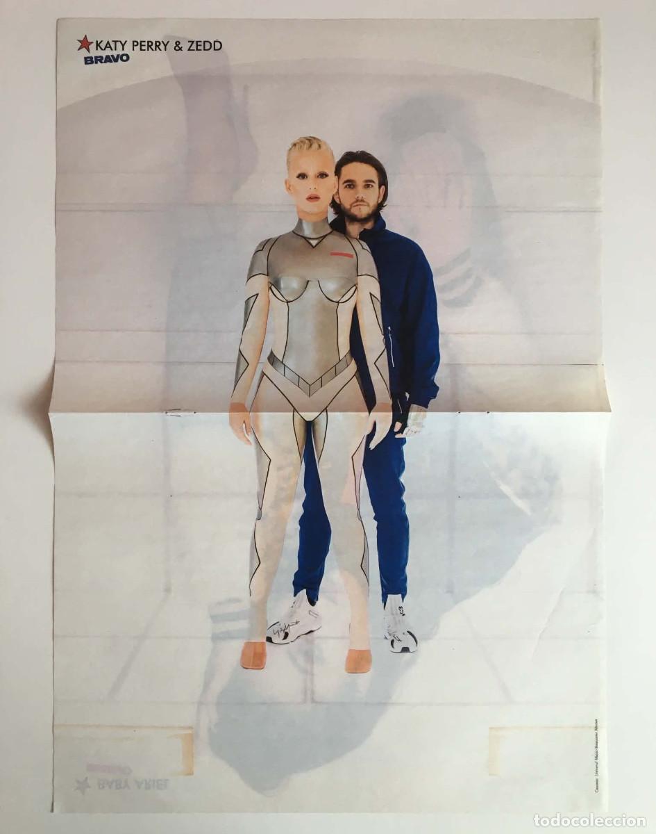 Coleccionismo de carteles: Katy Perry & Zedd 365 Promo / Baby Ariel Double-Sided Poster A3 - Bravo Magazine Bulgaria Music