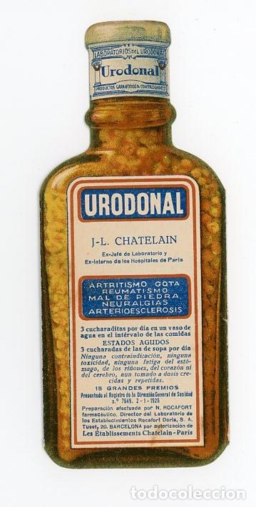 Coleccionismo de carteles: ANTIGUA PUBLICIDAD TROQUELADA MEDICINA URODONAL