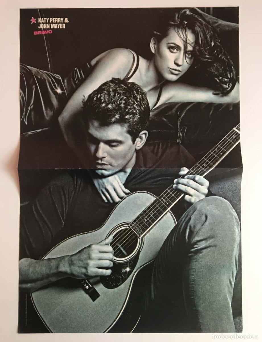 Coleccionismo de carteles: Katy Perry & John Mayer / Linkin Park Band Double-Sided Poster A3 - Bravo Magazine Bulgaria Music