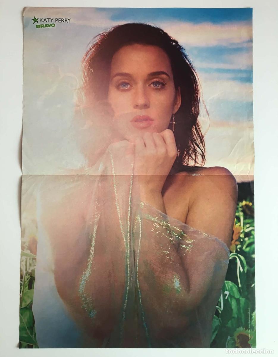 Coleccionismo de carteles: Katy Perry / Avengers Age of Ultron Double-Sided Vintage Poster A3 - Bravo Magazine Bulgaria Music