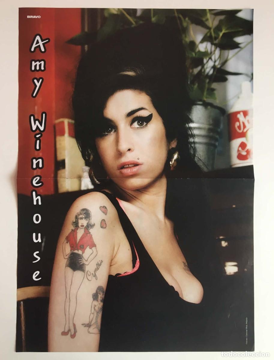 Coleccionismo de carteles: Amy Winehouse / Selena Gomez Leighton Meester Katie Cassidy Double-Sided Poster А3 - Bravo Bulgaria