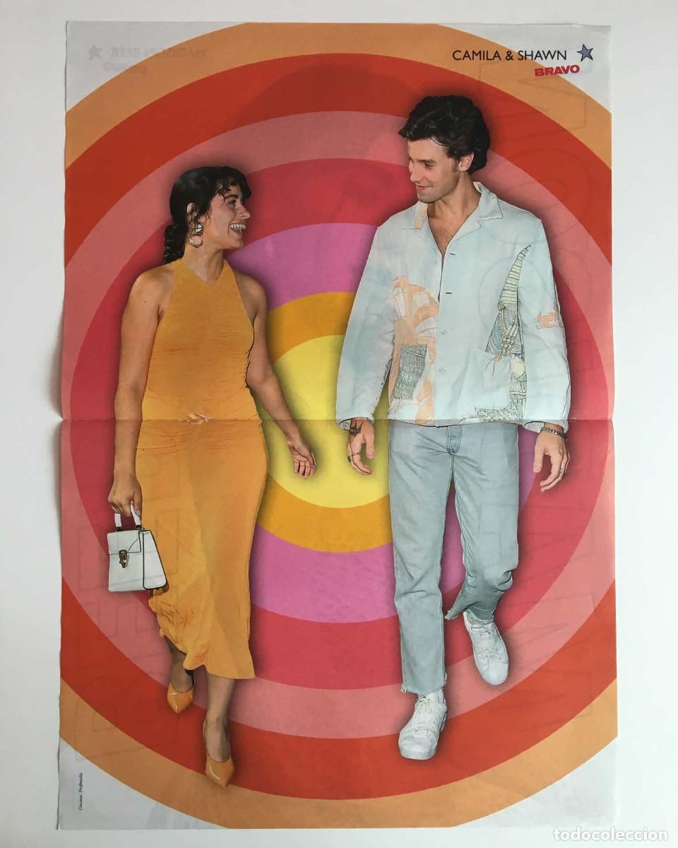 Coleccionismo de carteles: Camila Cabello & Shawn Mendes / Madison Beer Original Double-Sided Poster A3 Bravo Magazine Bulgaria
